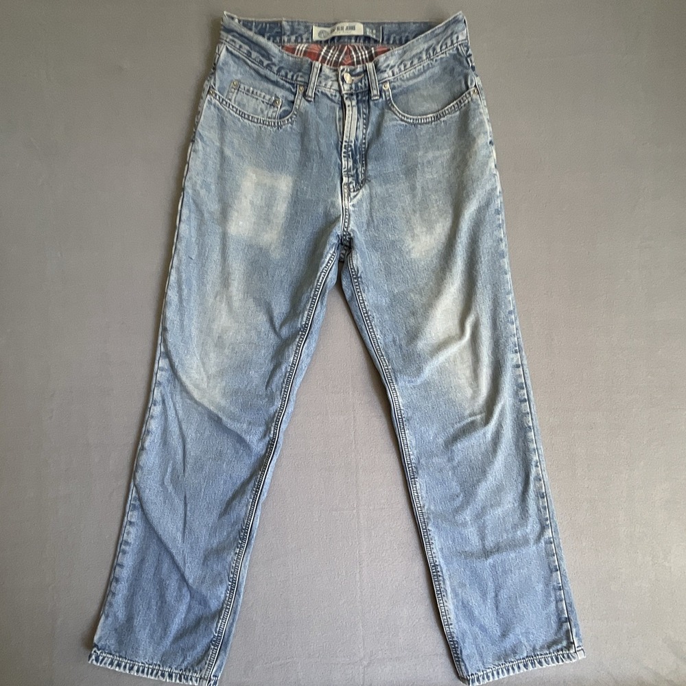 VINTAGE Gap Blue Jeans 31x30 Flannel Lined Relaxed Fit Mens No. 8